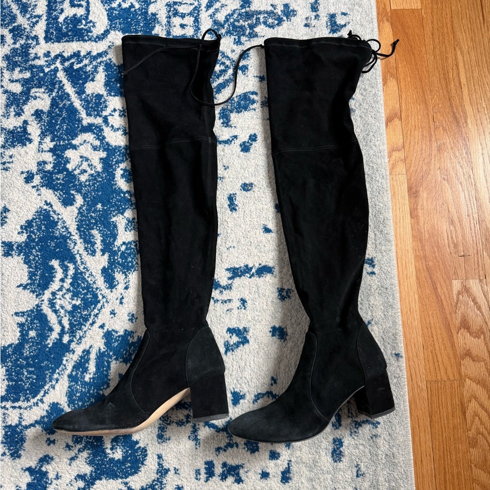 Stuart Weitzman Black Over-the-Knee Boots